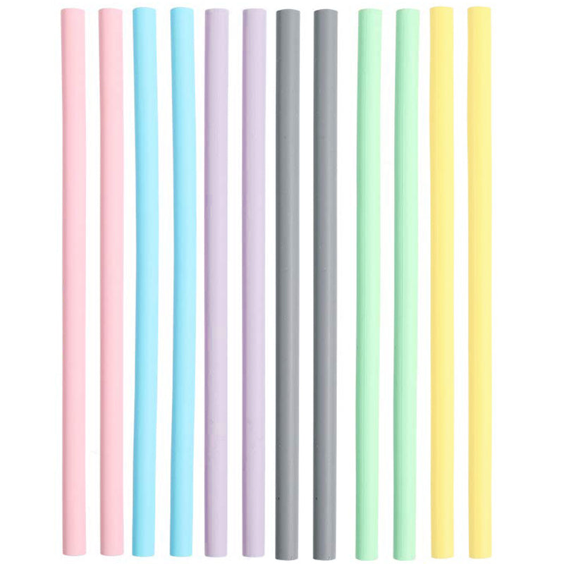 Reusable Silicone Straw Set of 6 Pieces