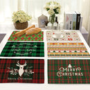 Christmas theme western placemat