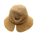 Straw Hat Wild Holiday Tourism Fisherman Hat Sunshade Sunscreen Foldable Bow Sun Hat