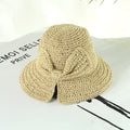 Straw Hat Wild Holiday Tourism Fisherman Hat Sunshade Sunscreen Foldable Bow Sun Hat