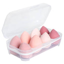 Water-drop Makeup Sponge 8pack & 1pc Storage Box