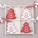 Christmas Decorations Creative Wooden Pendants DIY Mini Christmas Tree Boxed Elk Ornaments