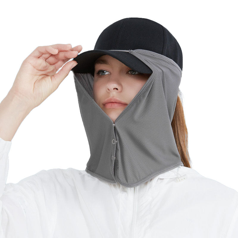UV Sun Protection Neck Drape Adjustable Face Covering for Outdoor Fishing - Unisex