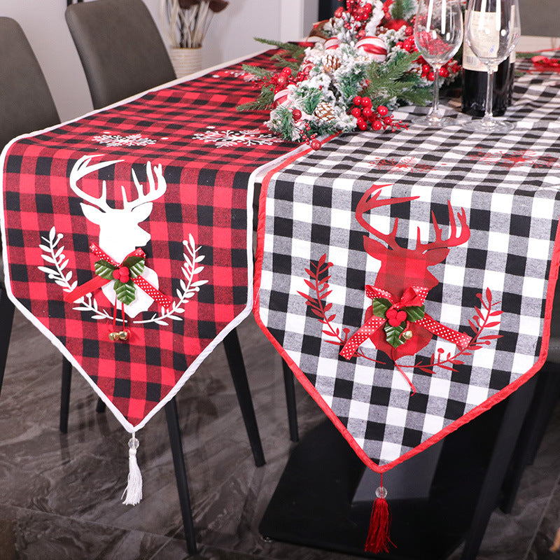 Christmas Table Runner Tablecloth Table Set Holiday Decoration