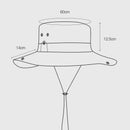 Summer sunscreen fishing hat men's mountaineering breathable shade 14cm increased brim outdoor fisherman hat