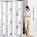 Ocean Print Waterproof Shower Curtain 180*180cm