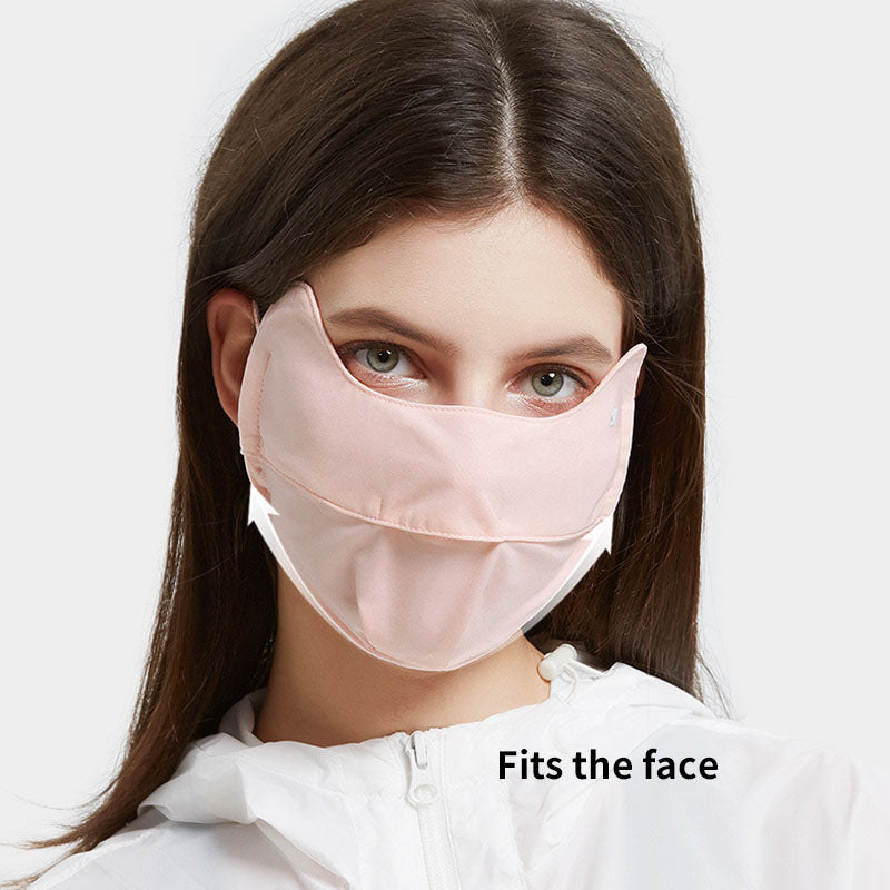 Sunscreen mask female face shield eye shield sun protection UV dustproof breathable ear-hanging anti-fog
