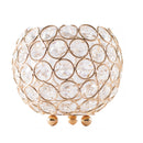 Crystal Ball Romantic Creative Desktop Electroplating Ornaments Retro Hollow Candle Holder Iron Candle Cup