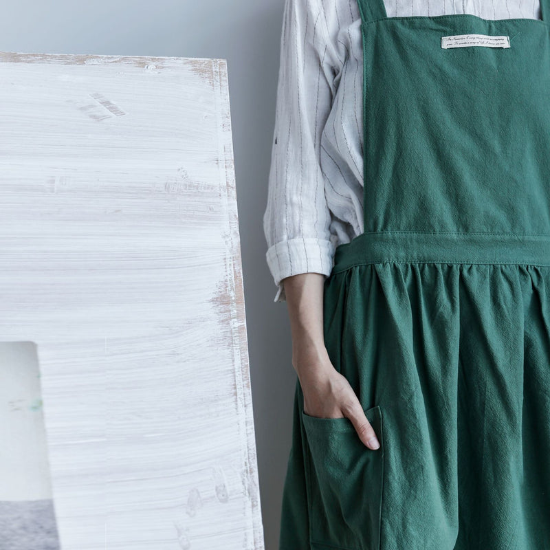 Home Kitchen Cotton Canvas Vest Apron  apron with pockets