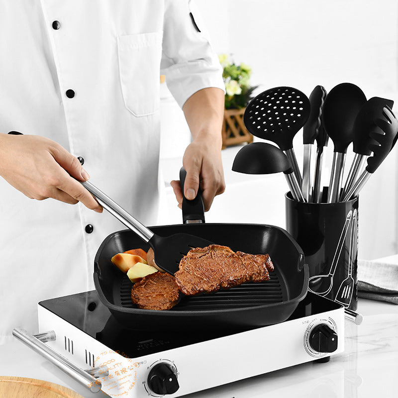 8Pcs Silicone Kitchenware Set Heat-Resistant Cookware Non-Stick