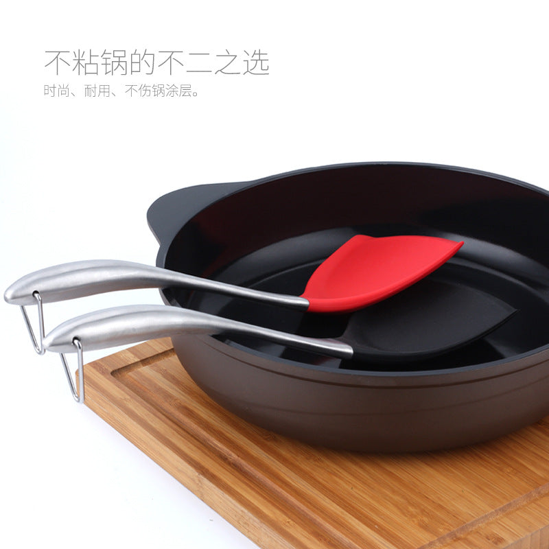 Stainless Steel Handle Non-stick Spatula Cooking Spatula Non-stick Silicone Spatula
