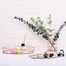 Wrought Iron Three-dimensional Storage Tray Hexagonal Golden Desktop Storage Tray Cosmetics Jewelry Finishing