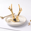Ceramic Antler Jewelry Tray Creative Home Furnishings
