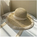 Summer Outing Breathable Lace Hollow Straw Hat