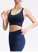 Sports Underwear Women Shockproof Running Gather Stereotype Beauty Back Yoga Vest High-intensity Fitness Bra