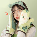 Microwave oven anti-scalding thickened gloves heat insulation non-slip household high temperature resistant kitchen baking oven special gloves fabric