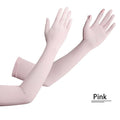 2 Pairs Women UV Sun Protection Driving Gloves Touchscreen Arm Sun Block Gloves for Outdoor Sports Summer Supplies