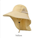 Summer sunshade fisherman hat outdoor mountaineering fishing sunscreen hat neck guard big brim men's hat