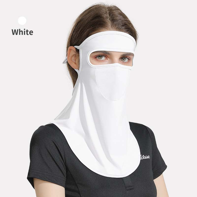 UPF 50+ Unisex Breathable Cooling Face Cover Sun UV Protection Earloop Neck Gaiter Scarf for Summer Outdoor Activities