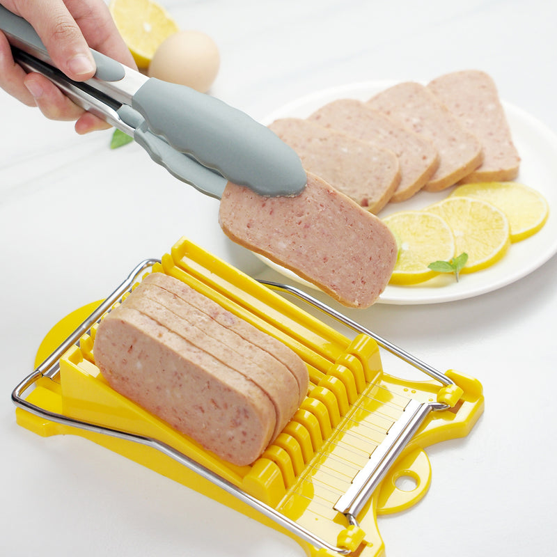 Luncheon Meat Slicer, Stainless Steel Wires Cuts 9 Slices